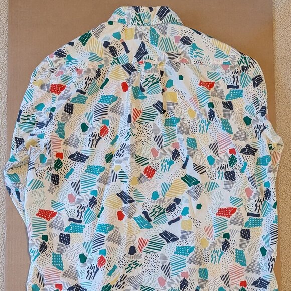 Label Of Graded Goods Button Down Shirt - Cool Print - Picture 4 of 5